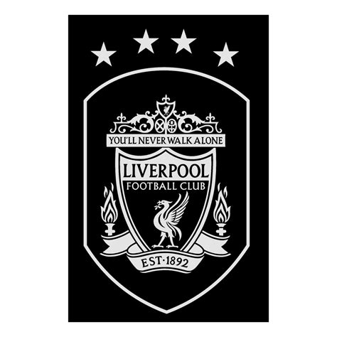 Liverpool Crest Black And White