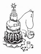 Moomin coloring pages sketch template