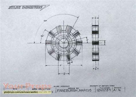 Iron Man 2 Arc Reactor Concept replica movie prop