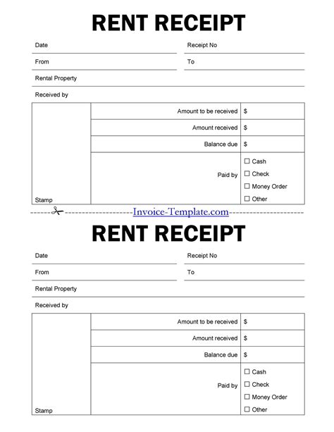 Lease Invoice Template | PDF Template