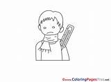 Thermometer Boy Printable Coloring Pages For free sketch template