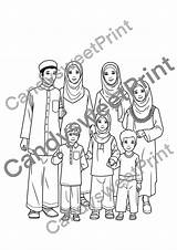 Islamic Coloring Page For Kids Mosque Moschee Hijab Islamische  sketch template