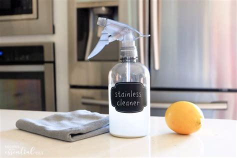 Natural DIY Stainless Steel Cleaner - Recipes with Essential Oils