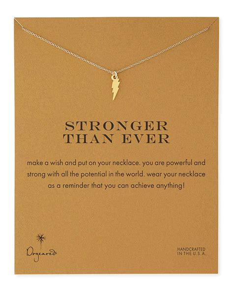Dogeared Stronger Than Ever Gold-Dipped Necklace | Mostruário de bijuterias, Modelo de joias ...