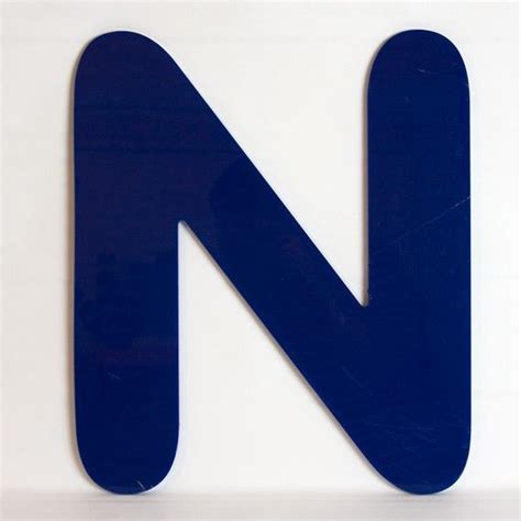 blue n Large Letters, Letters And Numbers, Letter N, Color Studies ...