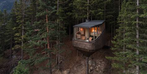 Woodnest: Modern Treehouse Overlooking Norway Fjord