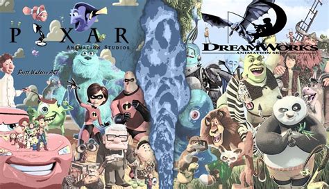 Pixar vs Dreamworks Wallpaper | Dreamworks movies, Dreamworks animation ...