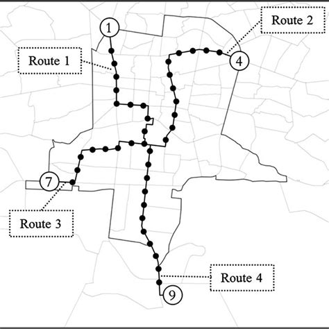 New routes for urban buses Fig. 9. Urban bus network design based on... | Download Scientific ...