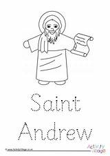 Coloring Pages About St Andrew sketch template