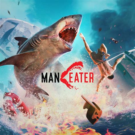 Maneater (2020) box cover art - MobyGames