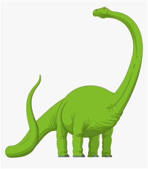 Transparent Dinosaurs Png - Cartoon Long Neck Dinosaur, Png Download - kindpng