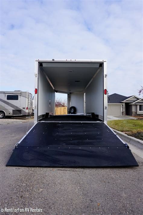 24' Ultra Light Aluminum Enclosed Trailer Rental - All Purpose Car Hauler, Snowmobile, RZR, or ...