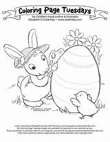 dulemba Coloring Page Tuesday  Bunny Painting sketch template