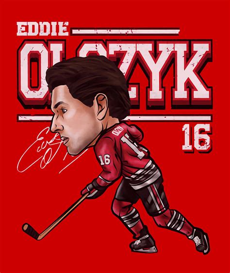 Eddie Olczyk Cartoon Digital Art by Kelvin Kent | Fine Art America