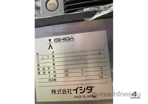 Used ishida Ishida Checkweigher x Anritsu Metal Detector combo unit ...