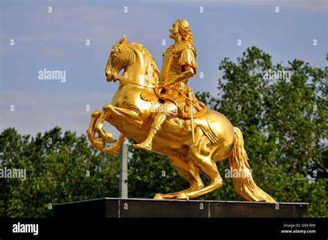 Dresden goldener reiter dresden golden hi-res stock photography and images - Alamy
