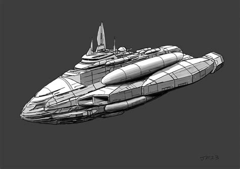 Starship Design Concept sketch by JamesF63 on DeviantArt