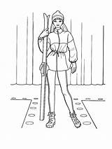 Skiing Coloring Pages Pdf Free Printable  Coloringfoldercom sketch template