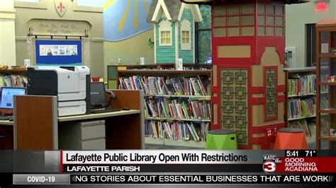 Lafayette Public Library Re-Opens with New Guidelines - YouTube