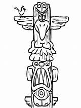 Coloring Pages Of Totem Poles  Home sketch template