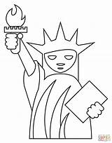 Printable Statue Of liberty coloring Page sketch template
