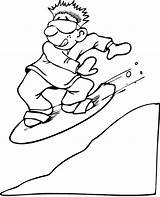 Snowboarding coloring Page snowboard sketch template