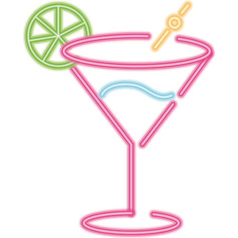 cocktail party drink neon 24095994 PNG