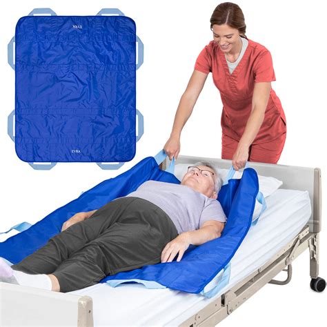 Buy Positioning Bed Pad with Handles - 48" x 40” Slide Sheet for Moving Patients - Fit for ...