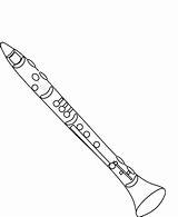 Clarinet Coloring Page  Team sketch template