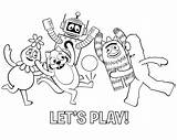 Yo Gabba Characters Coloring Pages sketch template