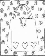 Purse Coloring Pages sketch template