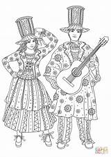At The Mardi Gras Carnival In New Orleans coloring Page  Free sketch template