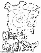 North America Coloring Pages sketch template