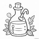 Magical Potion Bottle Coloring Page 23633 18662 sketch template