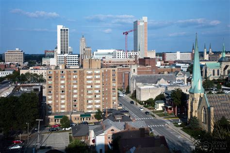 Fort Wayne, Indiana downtown skyline