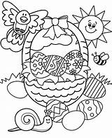 Easter Basket Coloring Pages For Adults sketch template