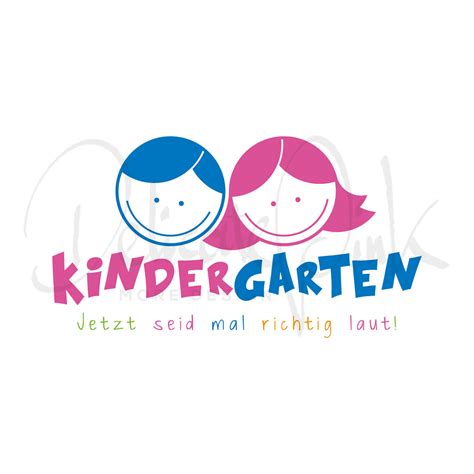 Logo-Design-Template für einen Kindergarten oder Kita bei DelicatePink