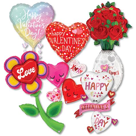 Large Shape Valentine & Love Assortment 15pk - Balloons.com