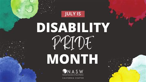 NASW-CA Celebrates Disability Pride Month · NASWCANEWS.ORG