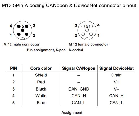 M12 Connector Coding Pinout Wiring Color Code and Categories Introduction