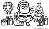 Santa Claus Coloring Pages  For Kids And Adults sketch template
