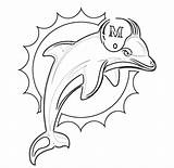 miami dolphins Helmet coloring Pages  Dolphin Miami sketch template