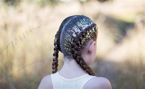 Dutch Glitter Braids - Cute Girls Hairstyles