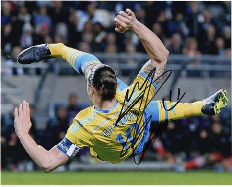 Zlatan Ibrahimović – Signed Photo Bicycle Kick- Soccer (Sweden ...