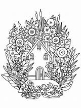 Sweet Farmhouse Cottagecore sketch template
