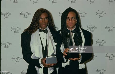 January 22, 1990 Rob Pilatus and Fab Morvan of Milli Vanilli attend 17th Annual American Music ...