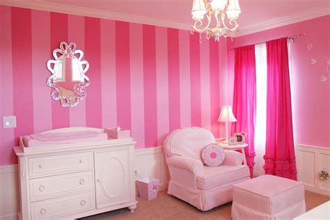 Beautiful Pink nursery. If I have a girl, this will be her room. My poor future husband ...