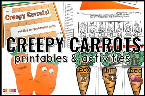 5 Amazing Creepy Carrots Activities in Kindergarten - Sharing Kindergarten