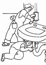 Coloring Pages  Plumber Community Helper coloring pages sketch template