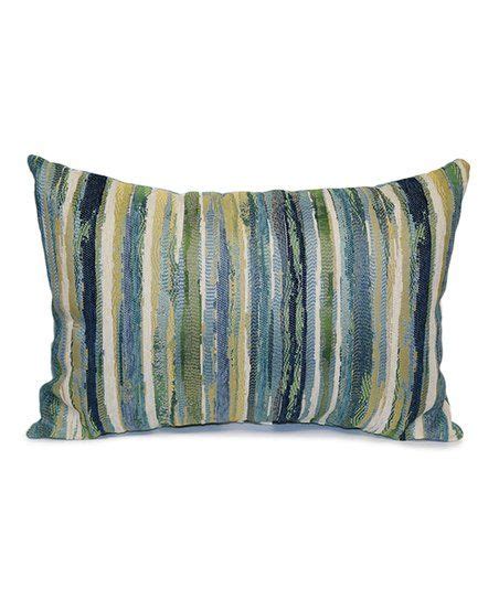 Brentwood Originals Blue & Green Stripe Pacific Lumbar Pillow | Pillows ...